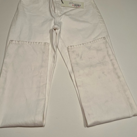 ROLLA’S CLASSIC STRAIGHT WHITE High Rise Regular Fit Jeans 23 NEW with Defect!! - Picture 1 of 12